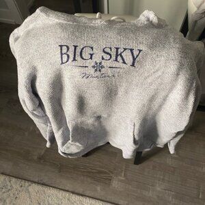 Montana Big Sky - Terry Lightblue Sweatshirt Size Medium